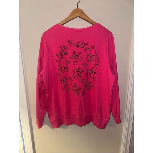 Torrid Grateful Dead Bear Hot Pink Crewneck Sweatshirt 1XL - Picture 4 of 4